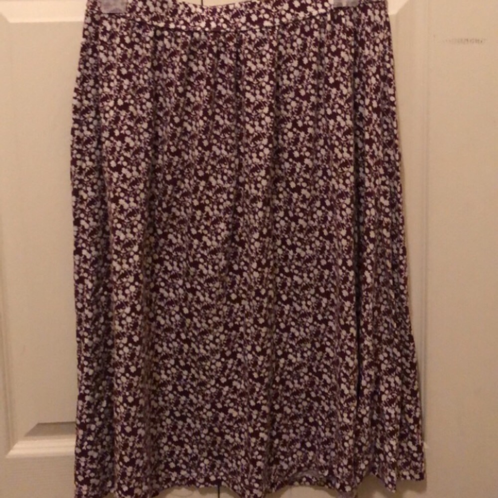 Red and white skirt